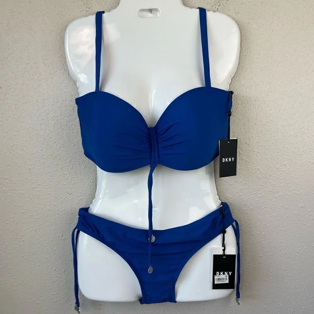 NWT DKNY Two Piece Matching BikiniâandâBottomsâSizeâL